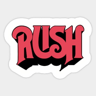 Rush Band Retro Sticker